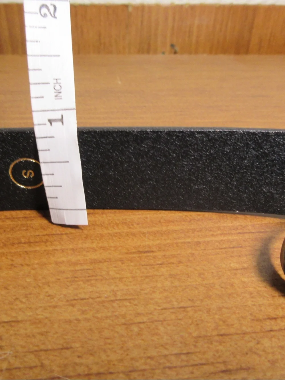 J. Crew Black Leather Belt with Gold Twisted Buckle